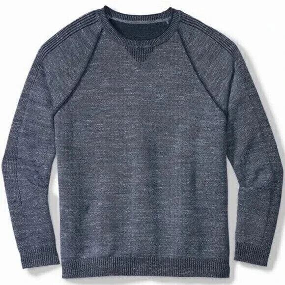 Tommy Bahama Di Sabbia Flip Reversible Sweater Crew Blue Swell Men's Size XXL - Picture 9 of 11
